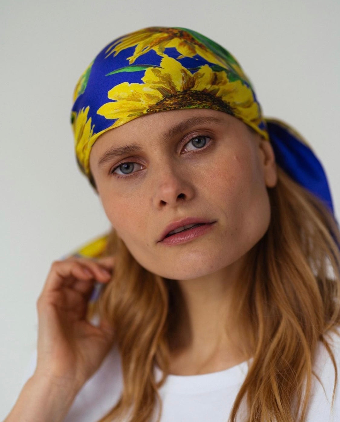 Silk Scarf “Sunflowers”