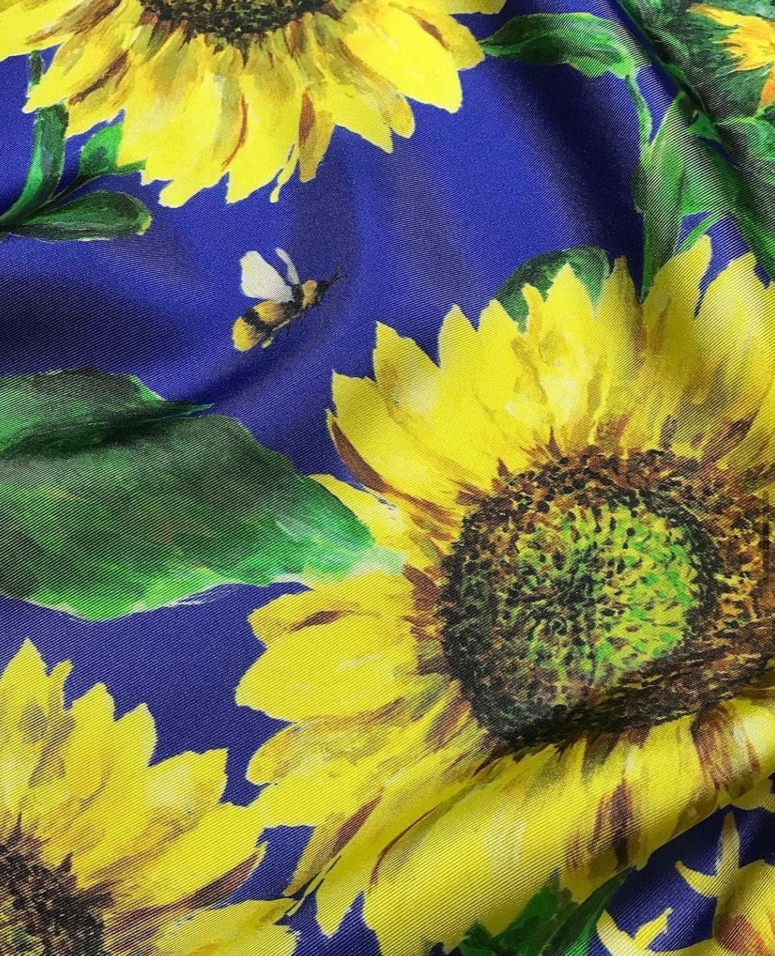 Silk Scarf “Sunflowers”