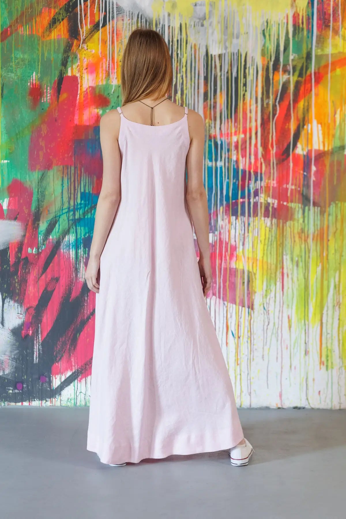 Greensboro linen dress lilac