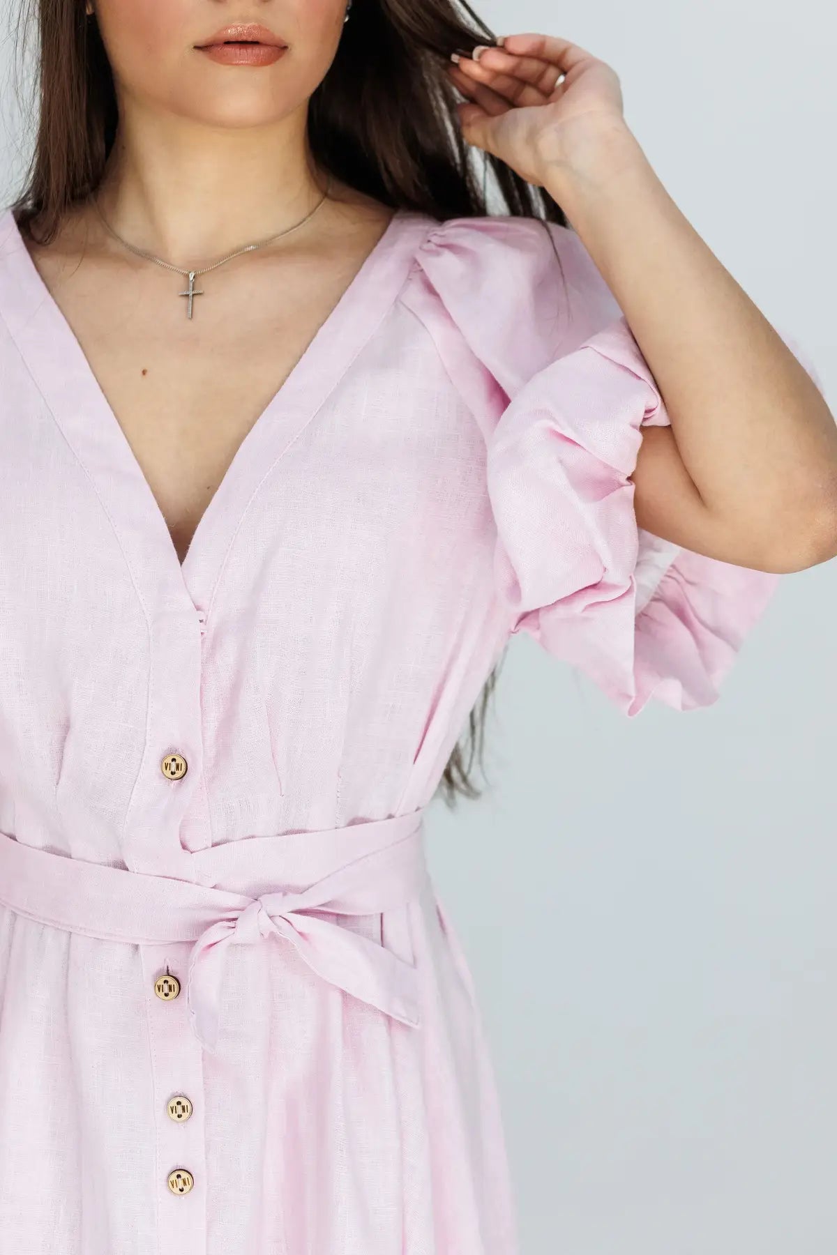 Montgomery linen dress lilac