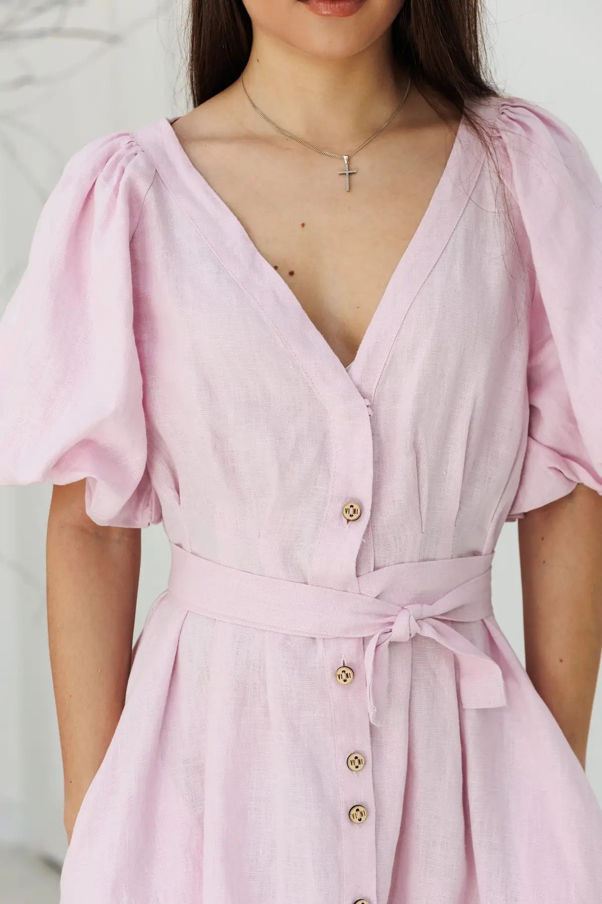 Montgomery linen dress lilac