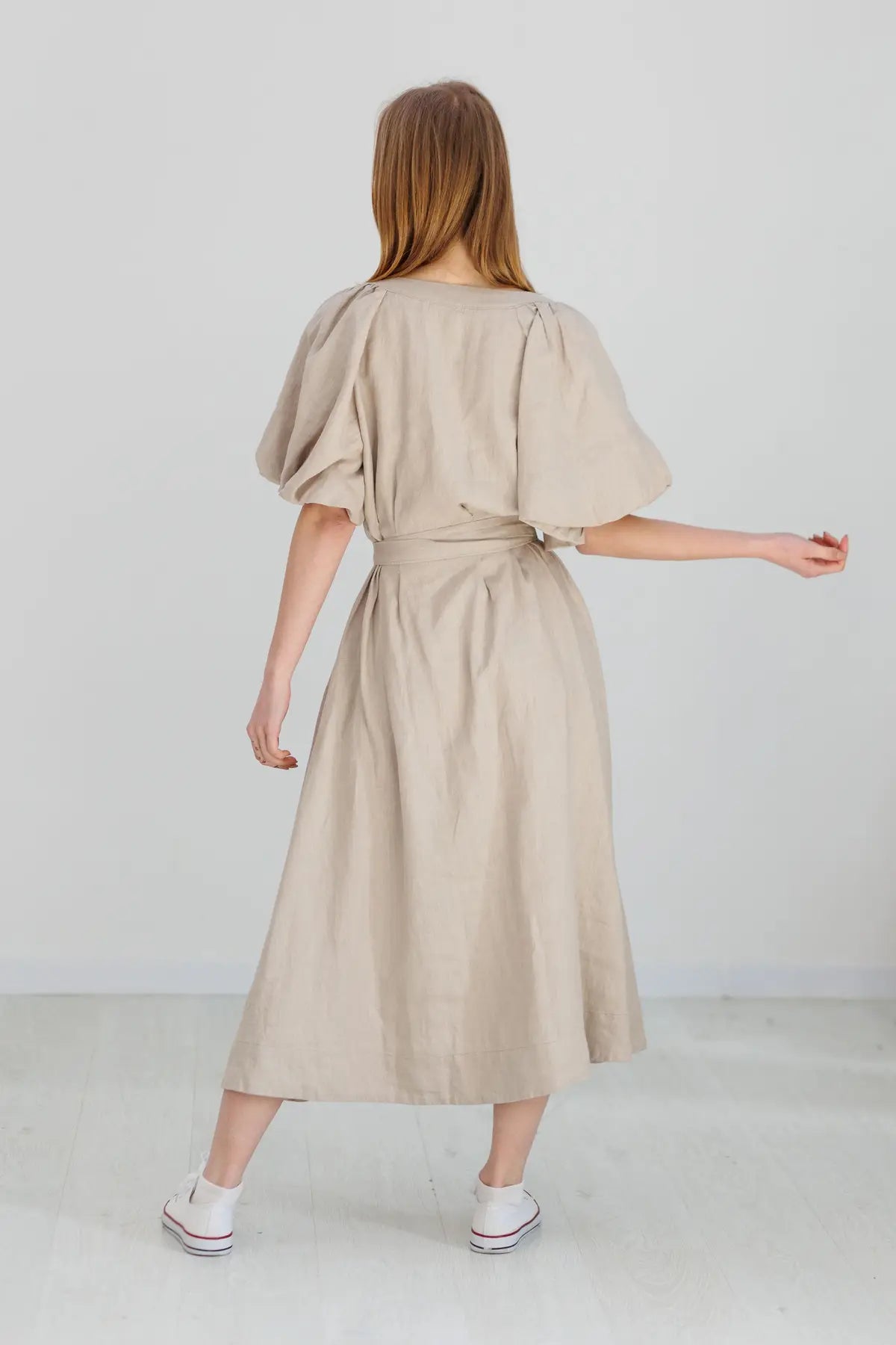 Montgomery linen dress beige