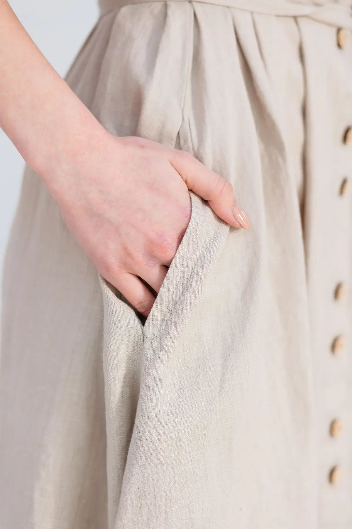 Montgomery linen dress beige