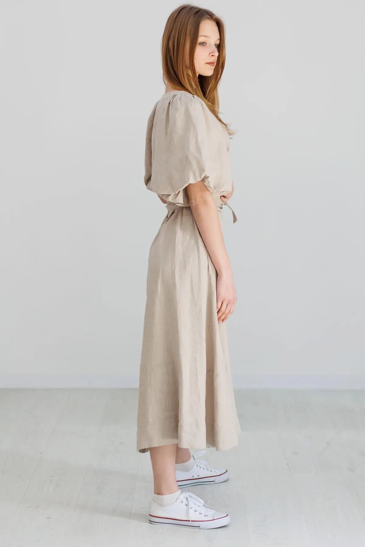 Montgomery linen dress beige