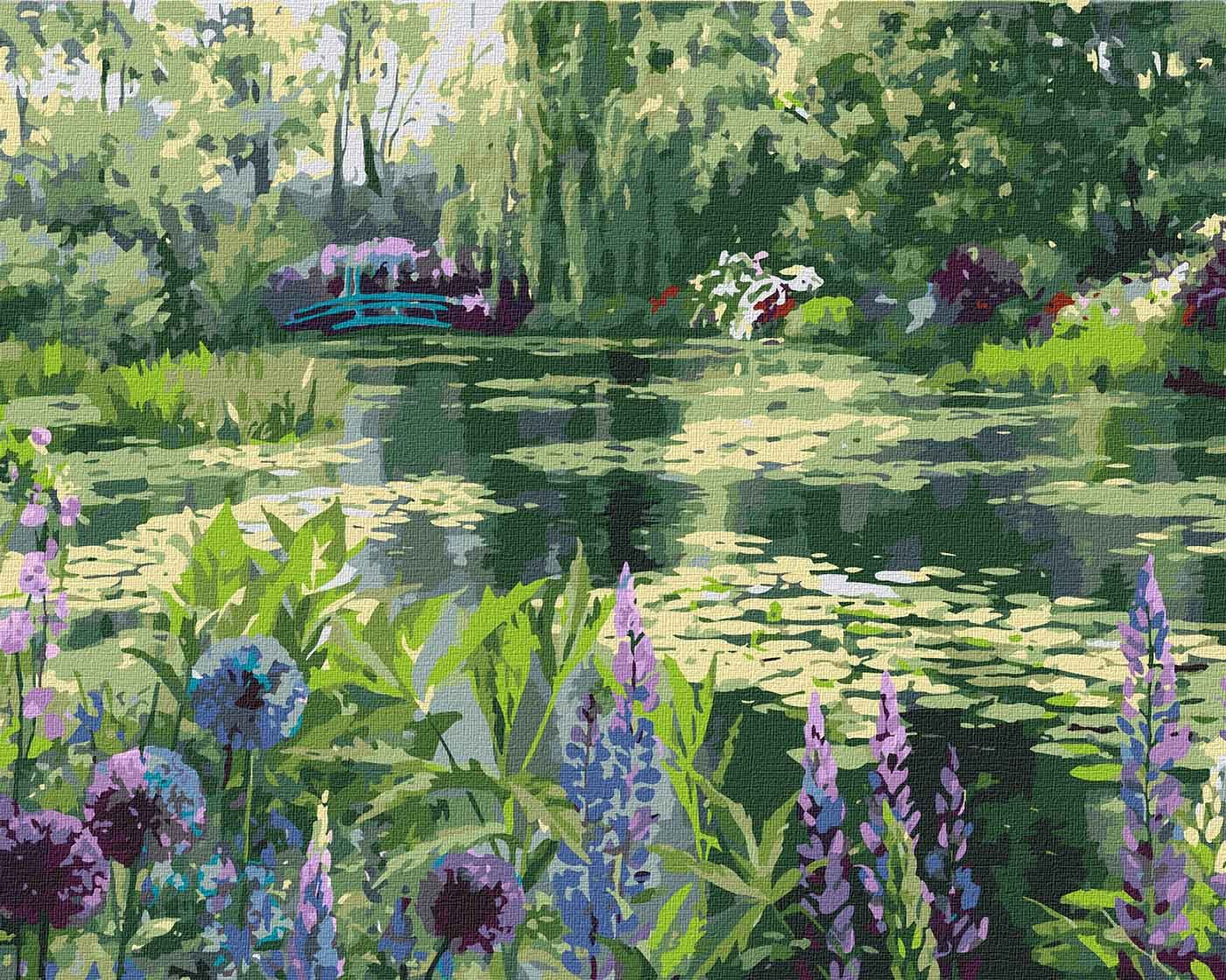 Painting by numbers - Monet's garden in Giverny ©Ira Volkova