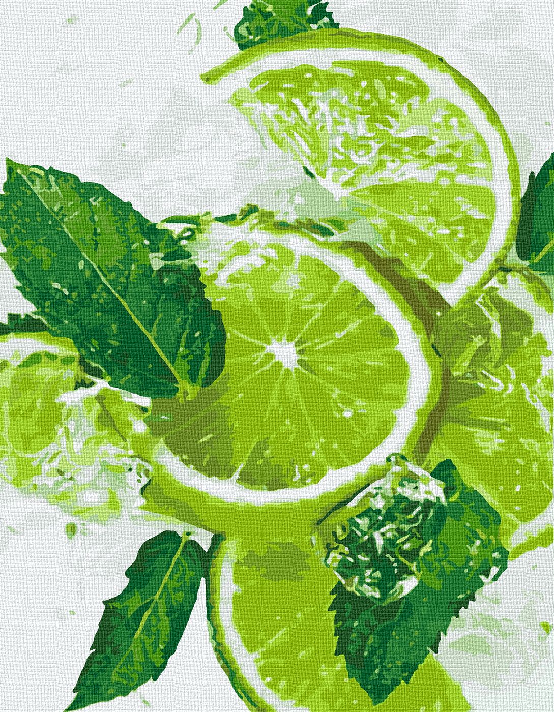 Painting by numbers - Lime fresh