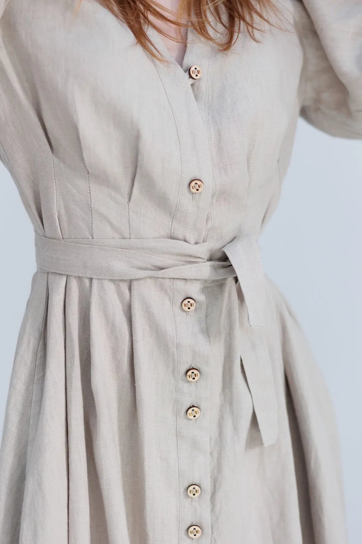 Montgomery linen dress beige